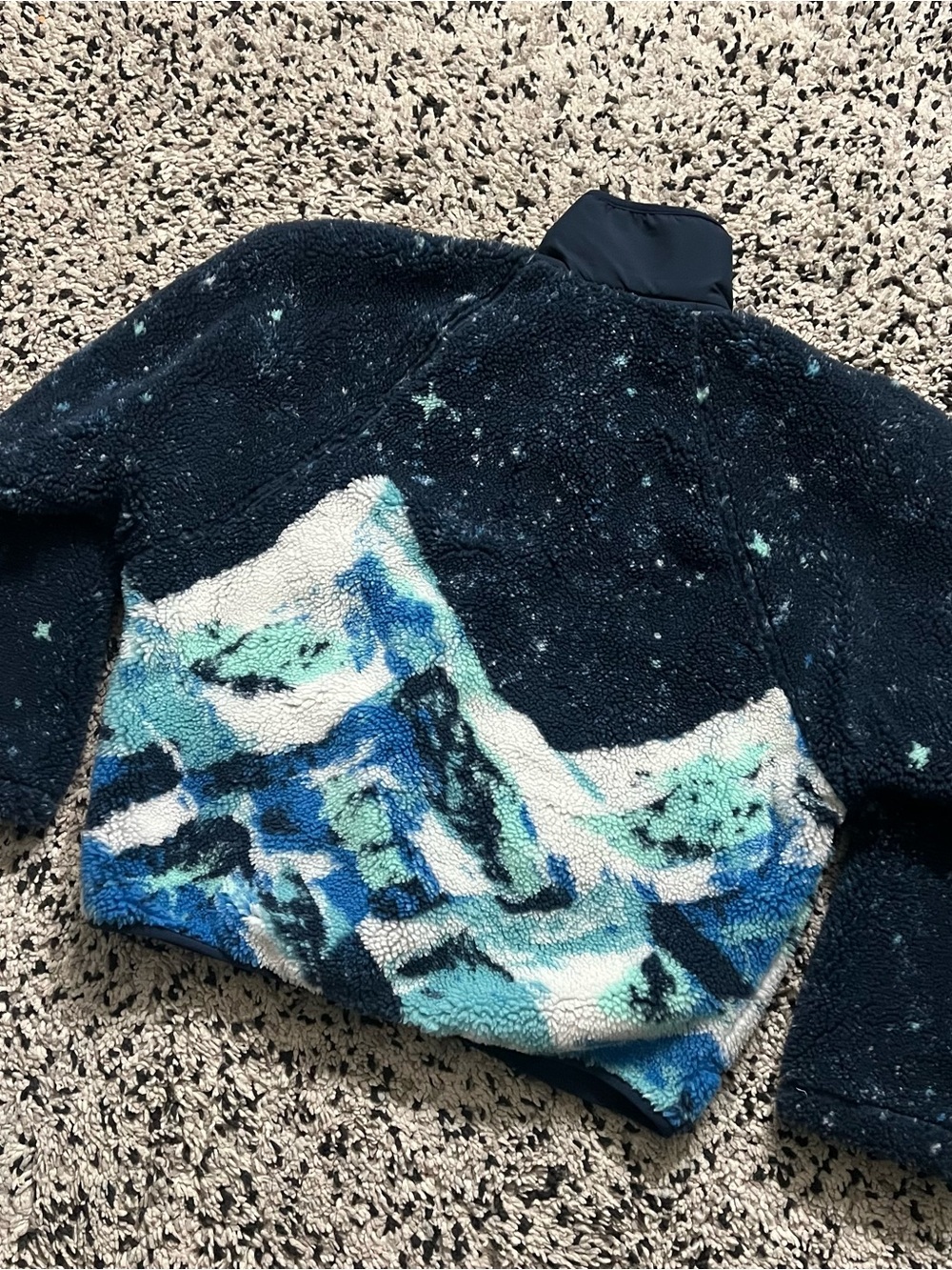 Free People FP Movement Hit The Slopes Fleece Navy Blue Snow Mountain Medium - Picture 13 of 15